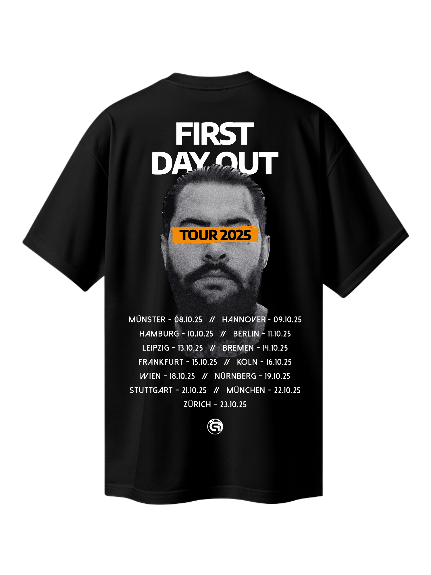 First Day Out Tour - T-Shirt black – KOLJA GOLDSTEIN